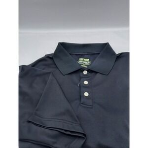 Bolle Golf Tech Mens Black Short Sleeve Performance Polo Shirt Size Large L